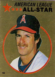 1982 Topps Baseball Stickers     134     Rick Burleson FOIL